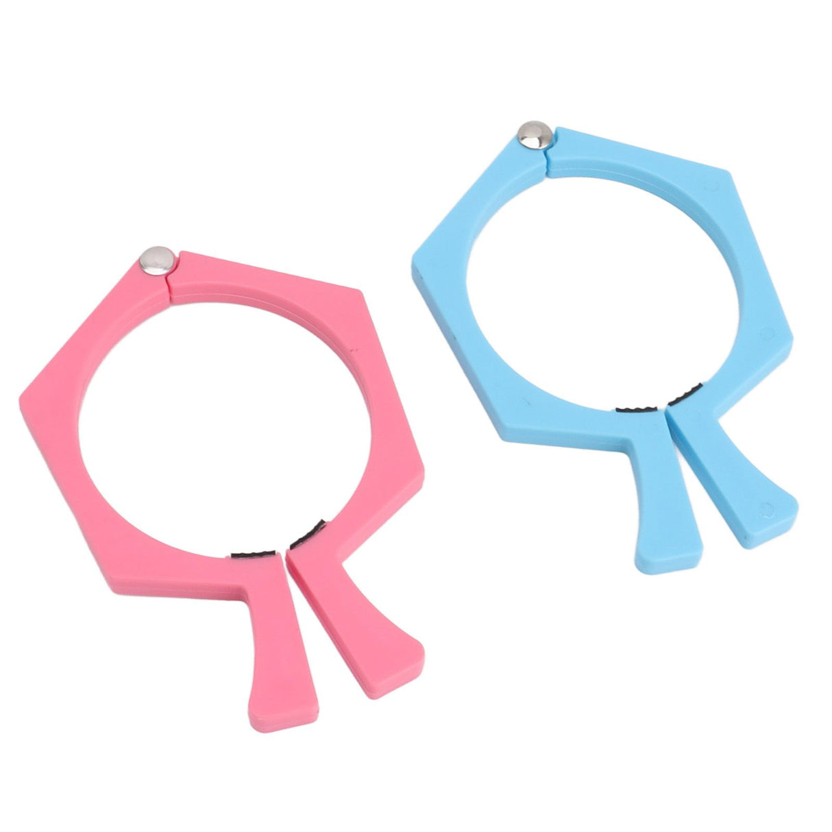 2PCS Sublimation Cup Clamp ABS Nonslip Tumbler Wrapping Clamp for Sublimation Paper Tumblers Pink and Blue