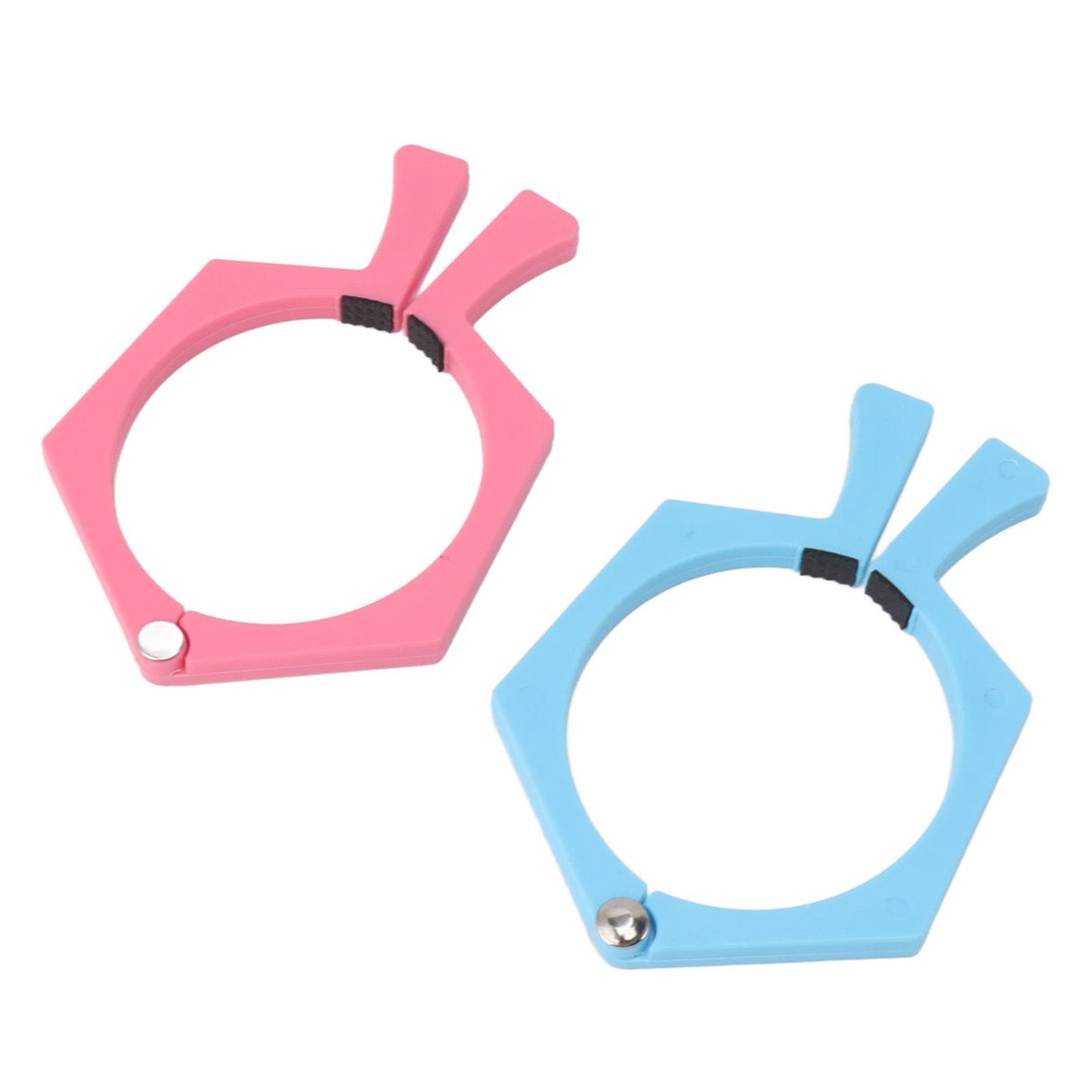2PCS Sublimation Cup Clamp ABS Nonslip Tumbler Wrapping Clamp for Sublimation Paper Tumblers Pink and Blue