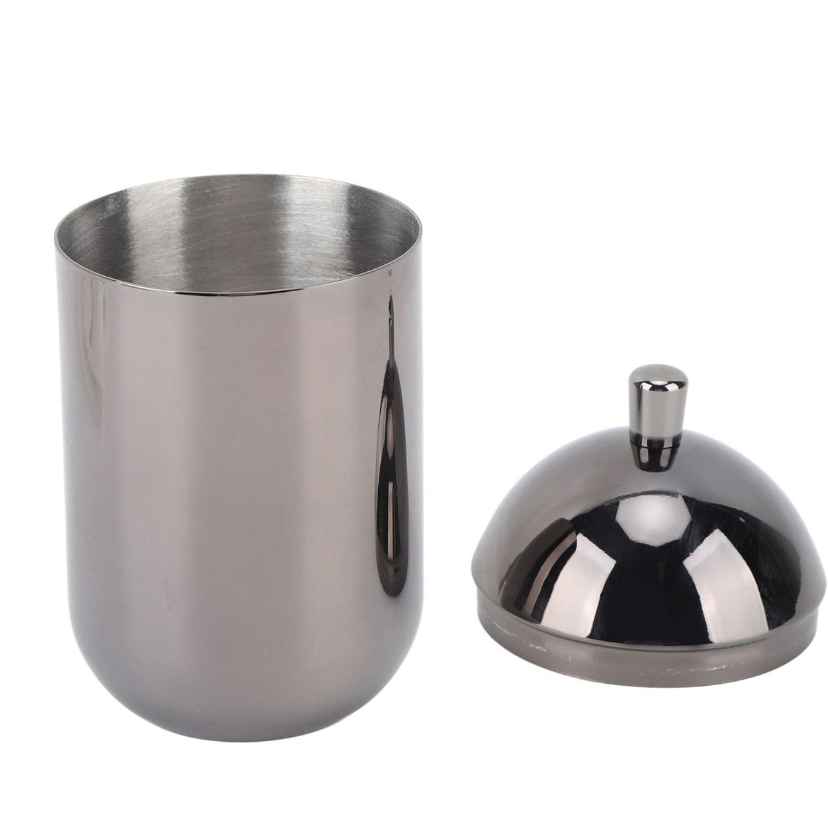 Stainless Steel Cotton Swab Holders Durable Multi Purpose Dustproof Cute Cotton Swab Canisters for Home Bathroom