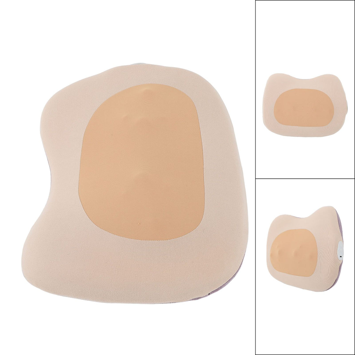 Yellow Back Pillow Massager Multifunctional Heart Shape Deep Tissue Massage Pillow Portable Electric Massage Pillow for Home Car Office