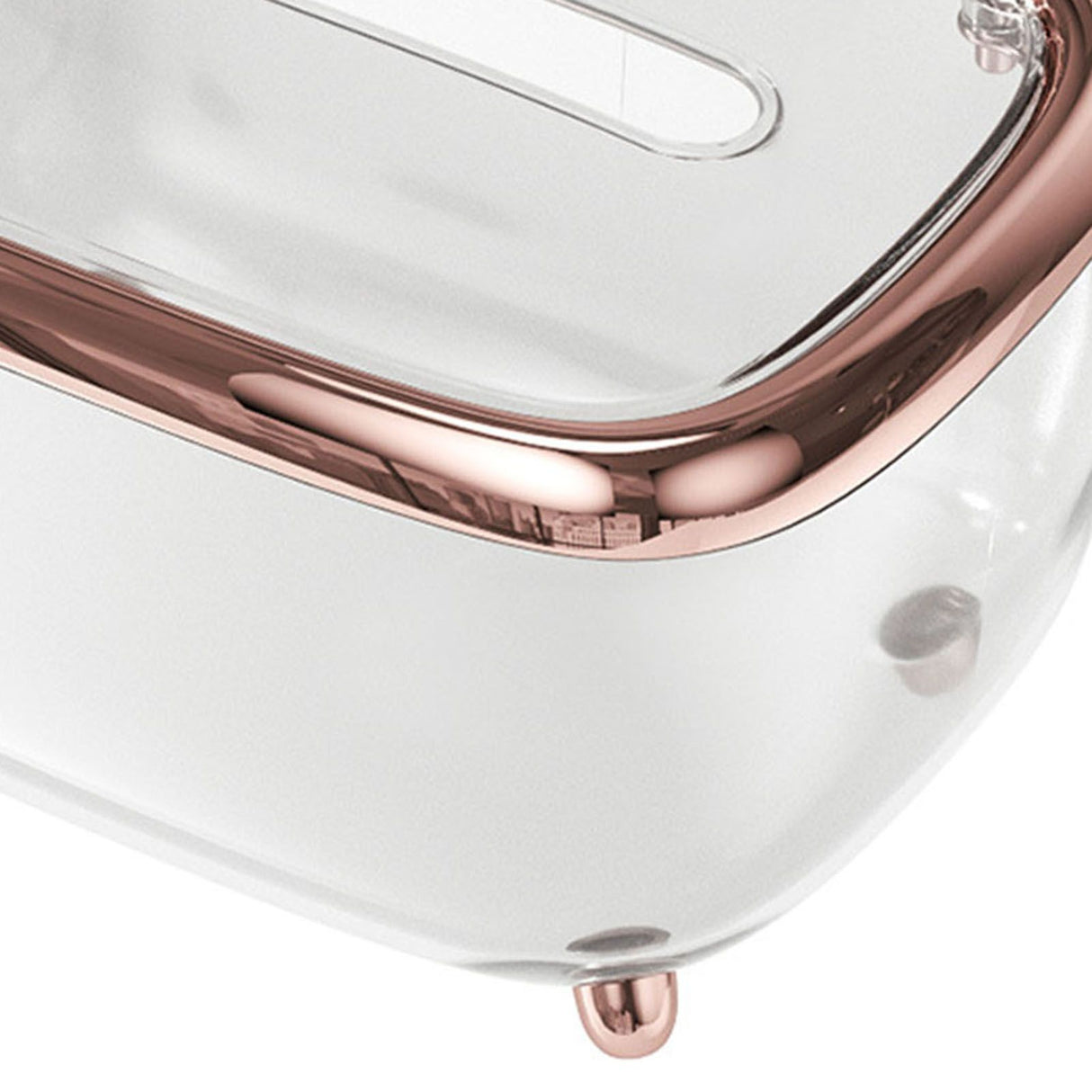 Tissue Box Transparent Napkin Box Simple Creative Storage Box Fixed Lid Paper Organizer Rose Gold