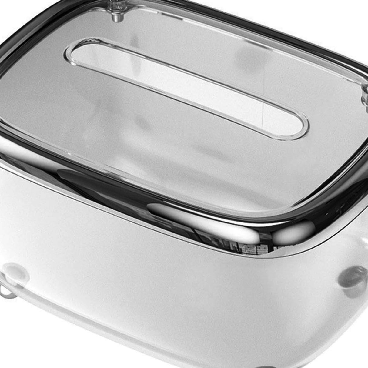 Tissue Box Transparent Napkin Box Simple Creative Storage Box Fixed Lid Paper Organizer Black