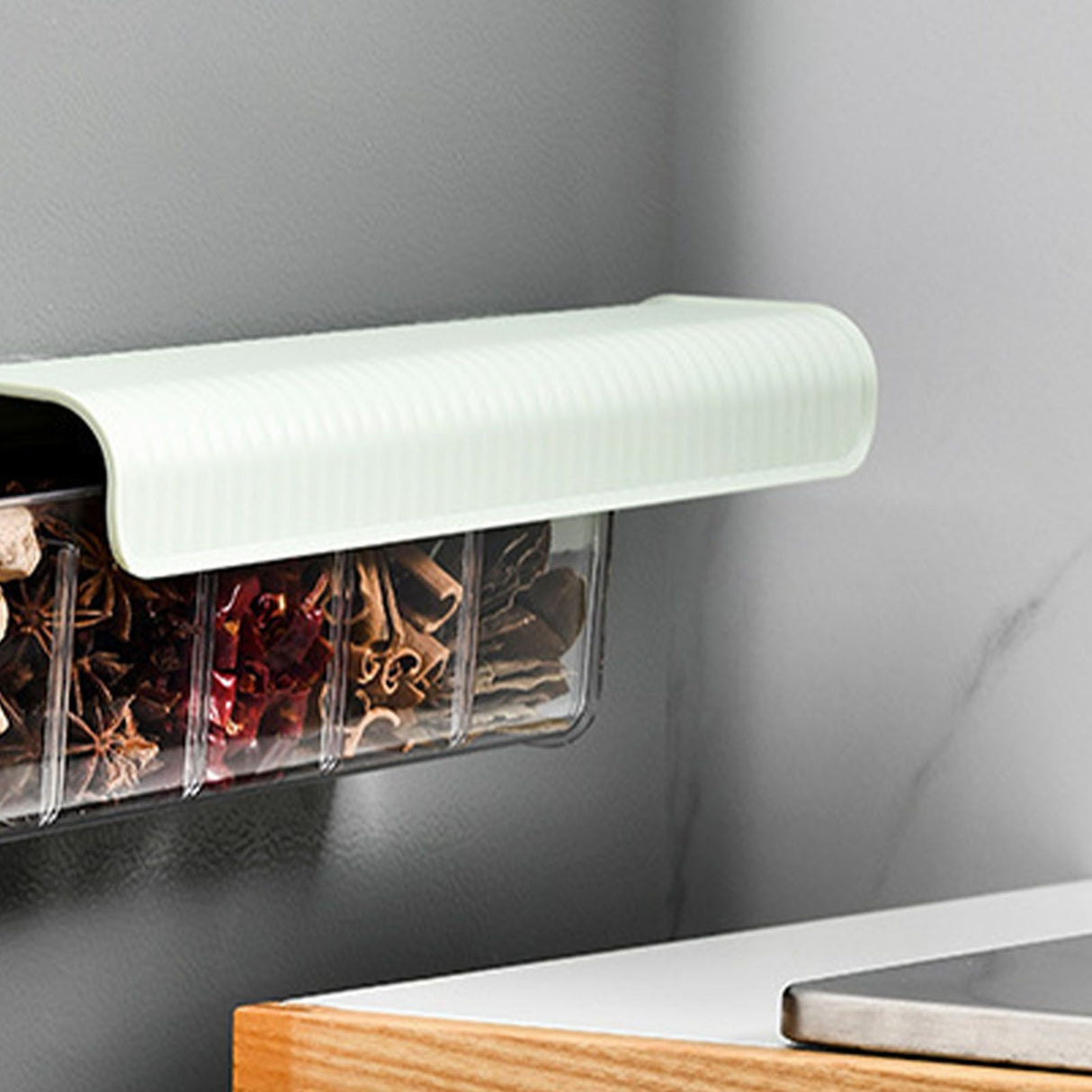 Wall Underwear Organizer Detachable Dustproof Moistureproof Wall Mount Drawer Organizer for Bedroom Home Light Green