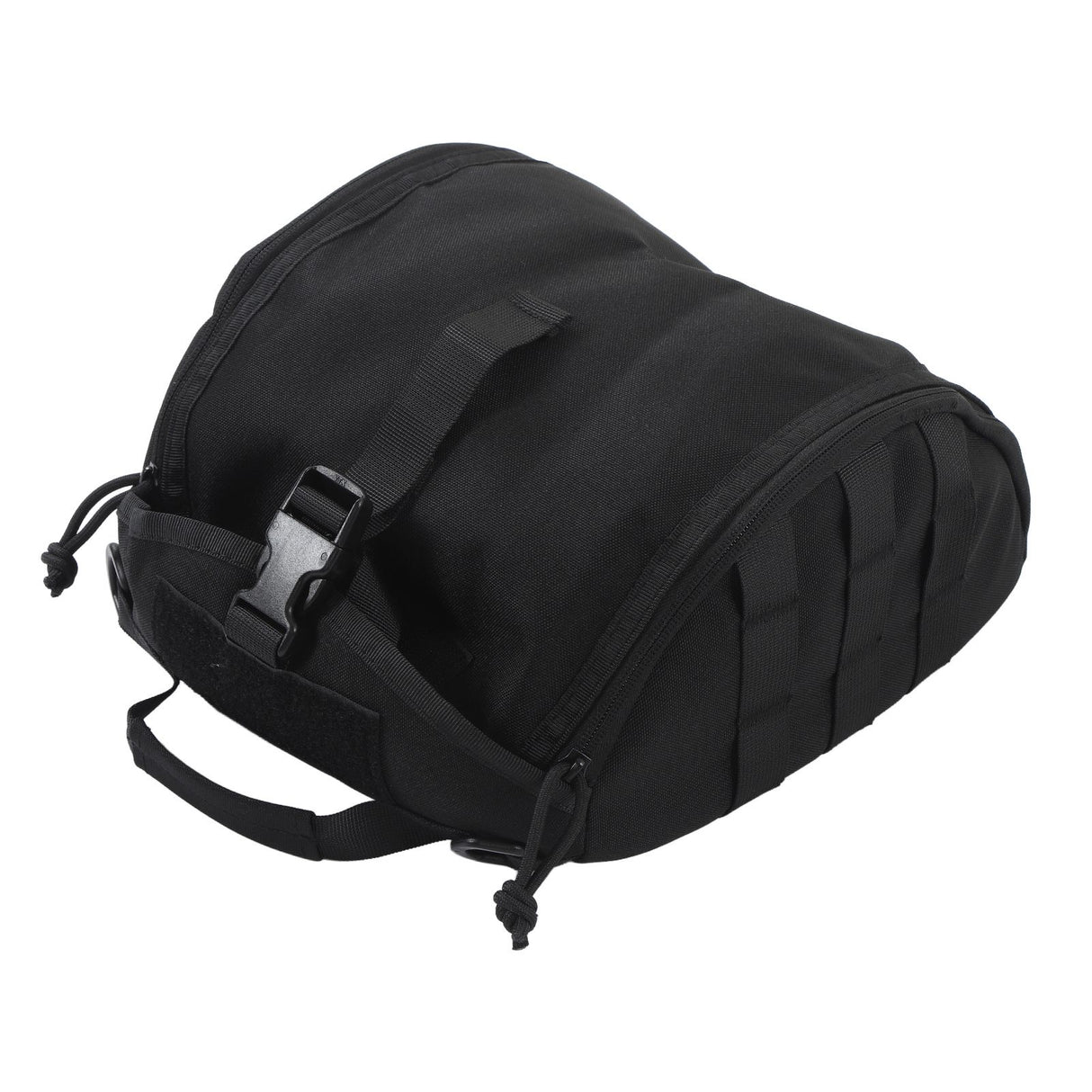 Camping Helmet Bag Canvas Scratch Prevention Adjustable Helmet Storage Bag For Hard Hats Helmet Black