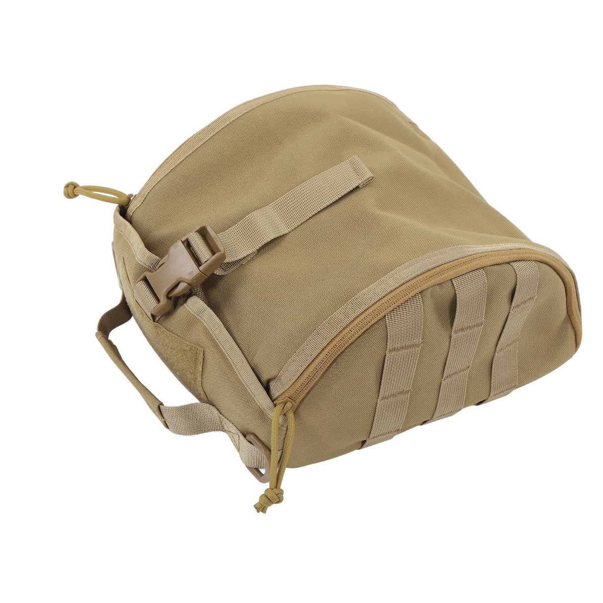 Camping Helmet Bag Canvas Scratch Prevention Adjustable Helmet Storage Bag For Hard Hats Helmet Khaki