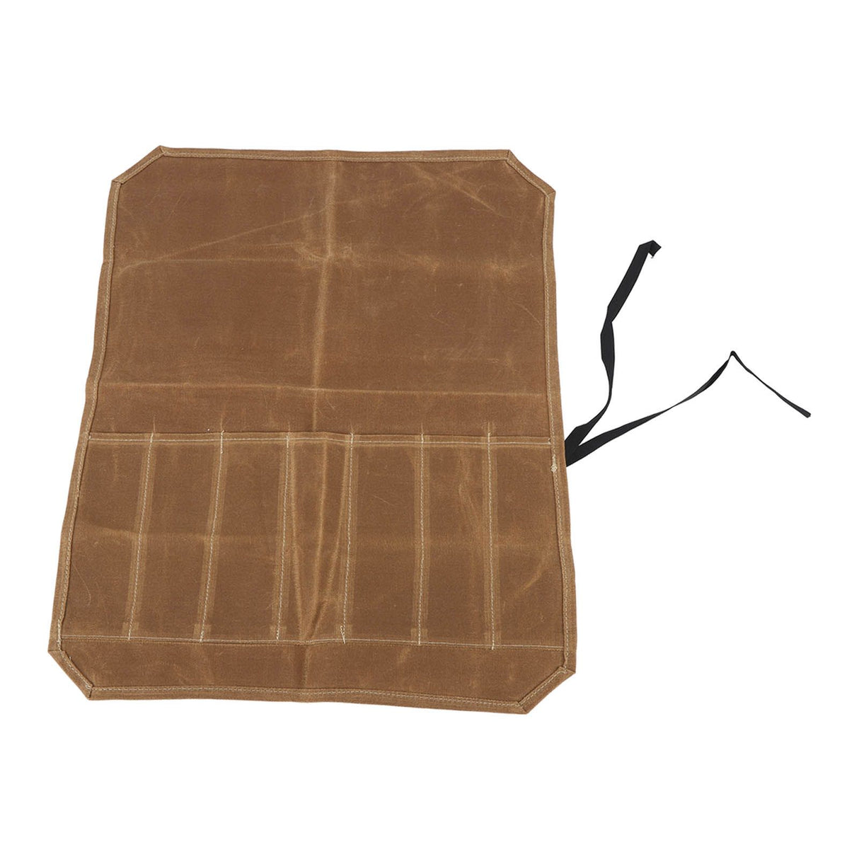 Camping Utensil Bag Canvas Cookware Knife Storage Bag Portable Tools Travel Bag for Outdoor BBQ Khaki