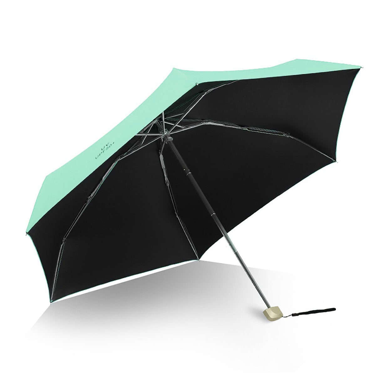 Sun Umbrella Super Light Mini Foldable UV Protection Wind Proof Portable Dual Use Umbrella Avocado Green
