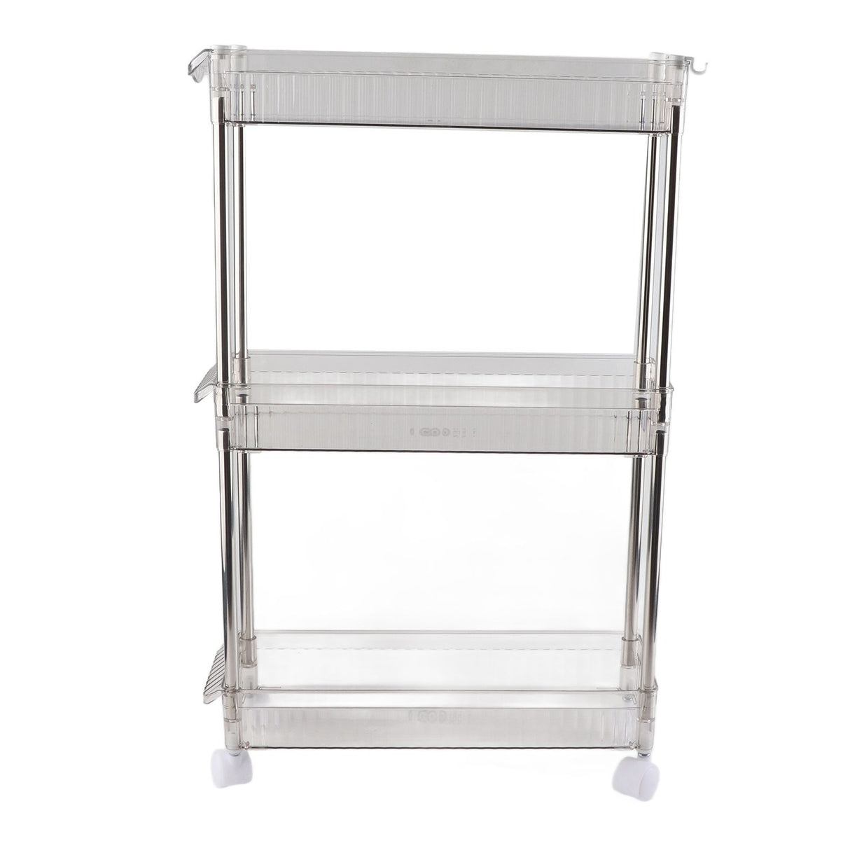 Bathroom Gap Shelf Bathroom Cosmetics Transparent Storage Rack Multi Layer Bathroom Organizer 3 Layers 37x12x50cm