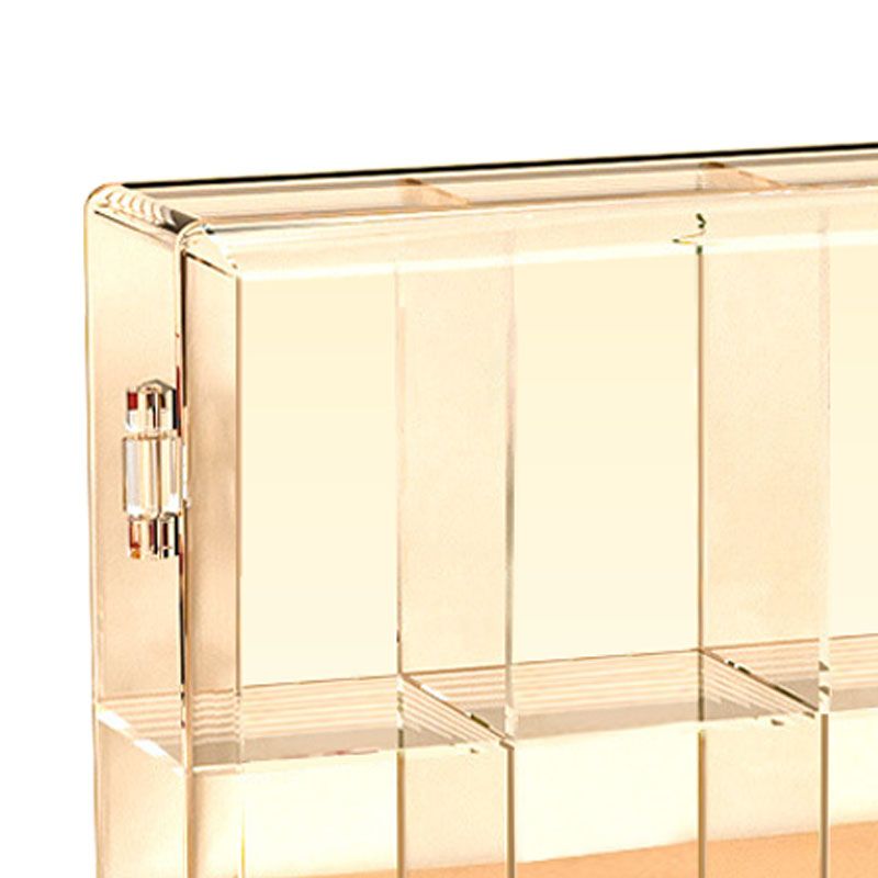 8 Grid Cartoon Anime Figure Display Storage Box 8 Compartment Transparent Anime Figure Display Case for Home