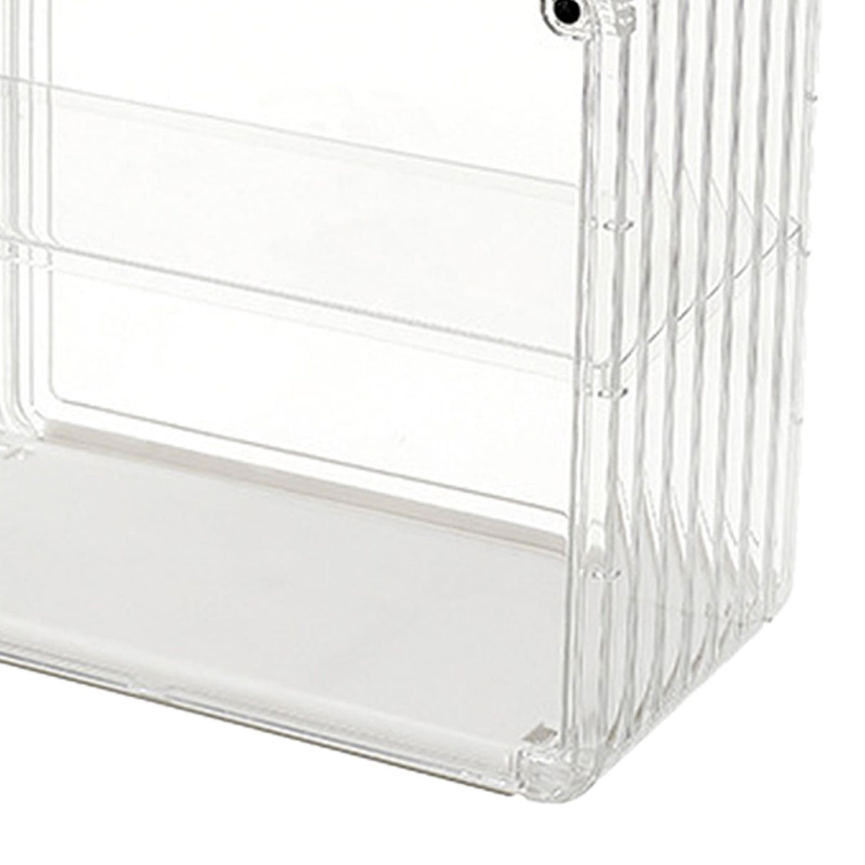 Figure Display Box Acrylic Blind Box Display Case Assemble Collectibles Box Dustproof Protection Showcase for Action Figure Small Size Transparent White