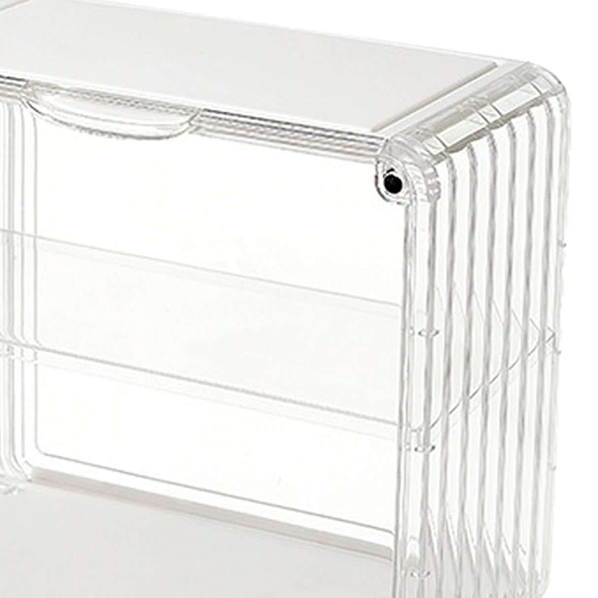 Figure Display Box Acrylic Blind Box Display Case Assemble Collectibles Box Dustproof Protection Showcase for Action Figure Small Size Transparent White