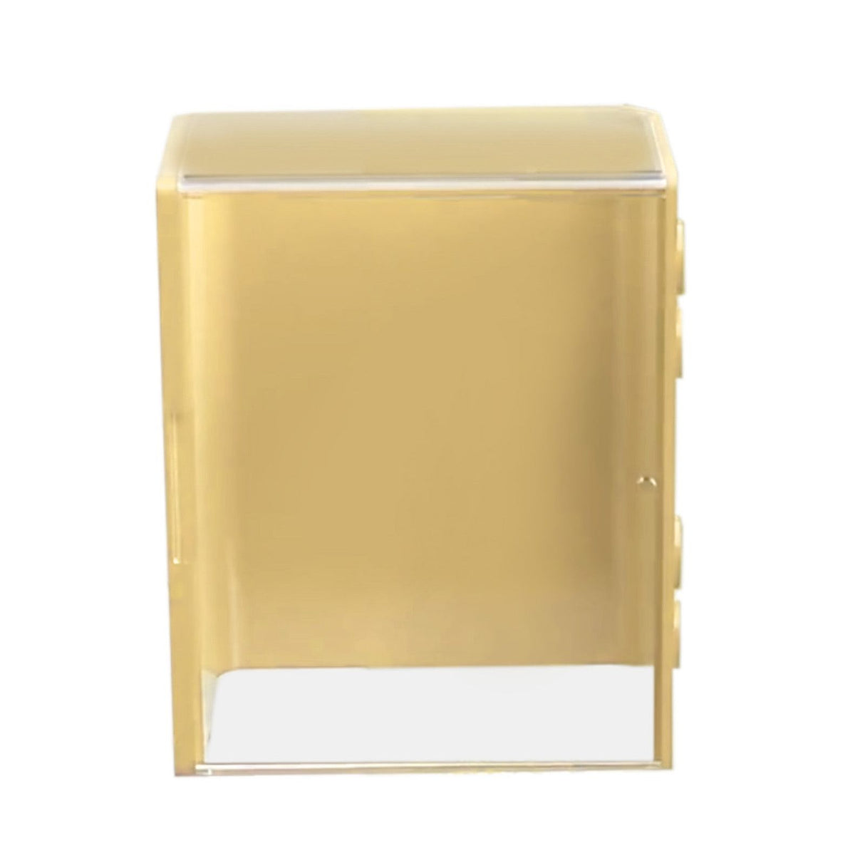 Doll Display Case ABS Transparent Stackable Clear Display Box Toy Storage Stand for Mini Figures Collectibles Large Yellow