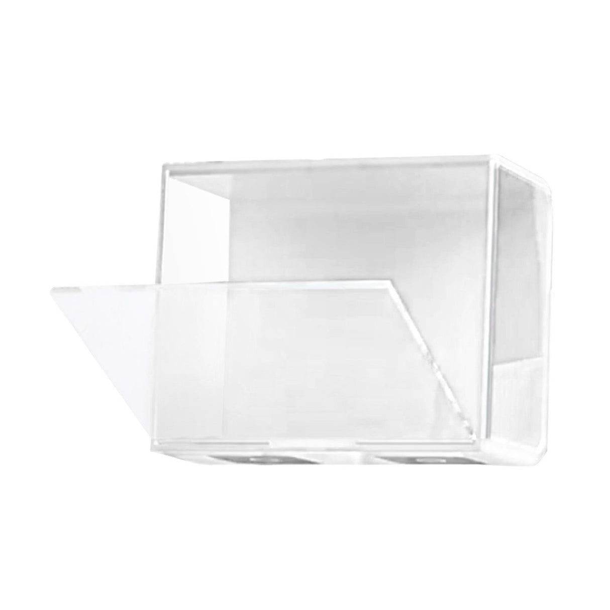 Doll Display Case ABS Transparent Stackable Clear Display Box Toy Storage Stand for Mini Figures Collectibles Large White