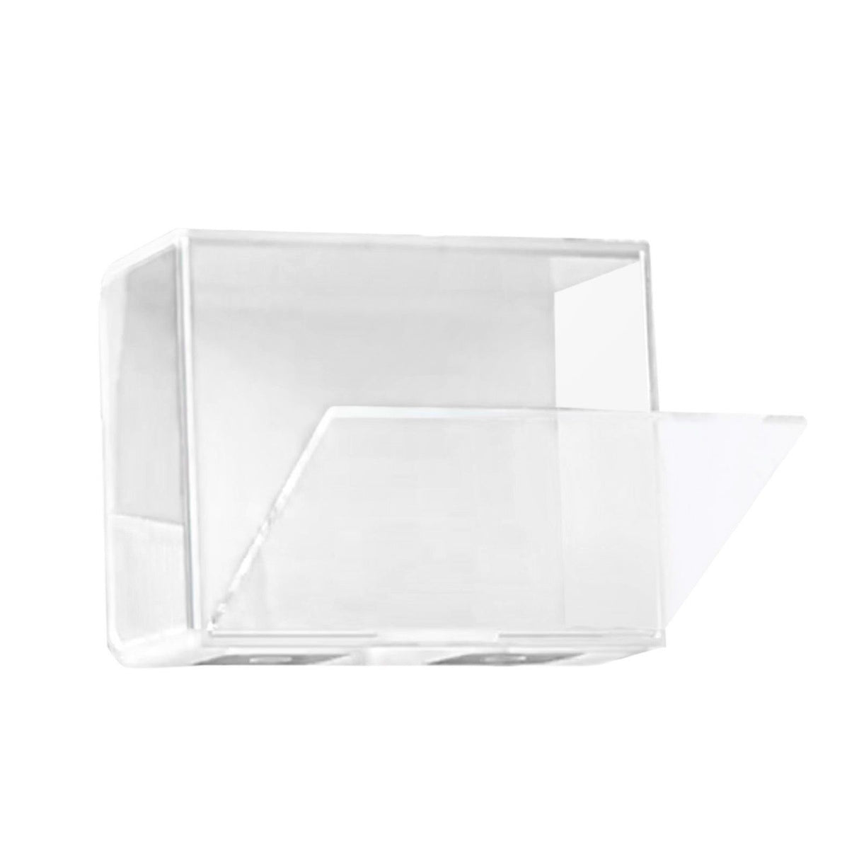 Doll Display Case ABS Transparent Stackable Clear Display Box Toy Storage Stand for Mini Figures Collectibles Large White