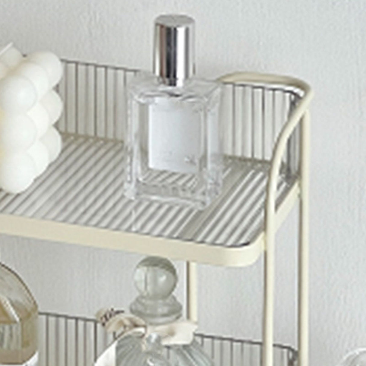 Transparent Double Layer Storage Rack Desktop Cosmetic Storage Rack Accessories Organizer for Bedroom