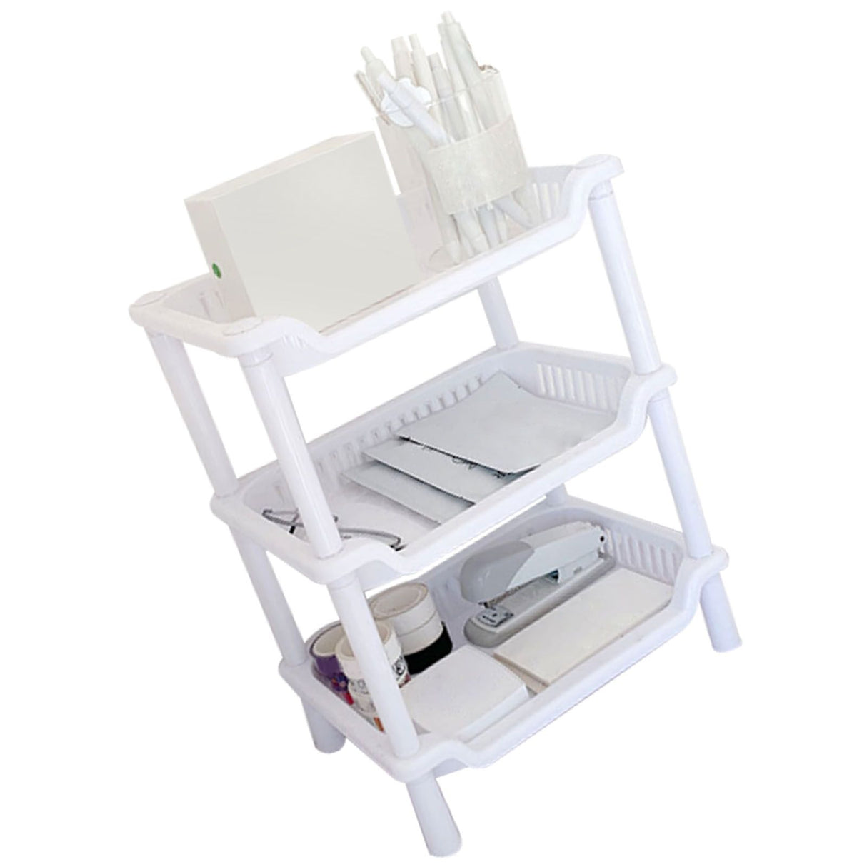 3 Tier Bathroom Countertop Organizer Detachable Multifunctional Makeup Storage Shelf Rack for Bathroom Kitchen Bedroom
