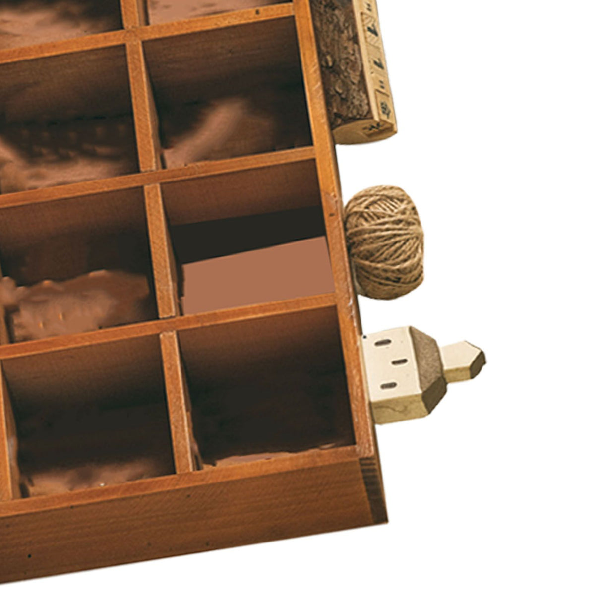 Wall Mounted Figures Display Shelves Rack Retro Wooden Figures Display Case for Home Bedroom 16 Grids