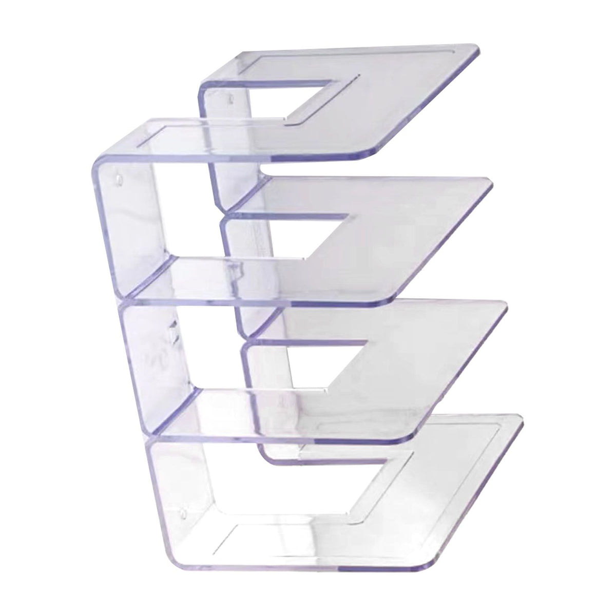 Handbag Organizer Household Transparent Bag Storage Rack Bed Room PC Mini Purse Shelf 3 Section