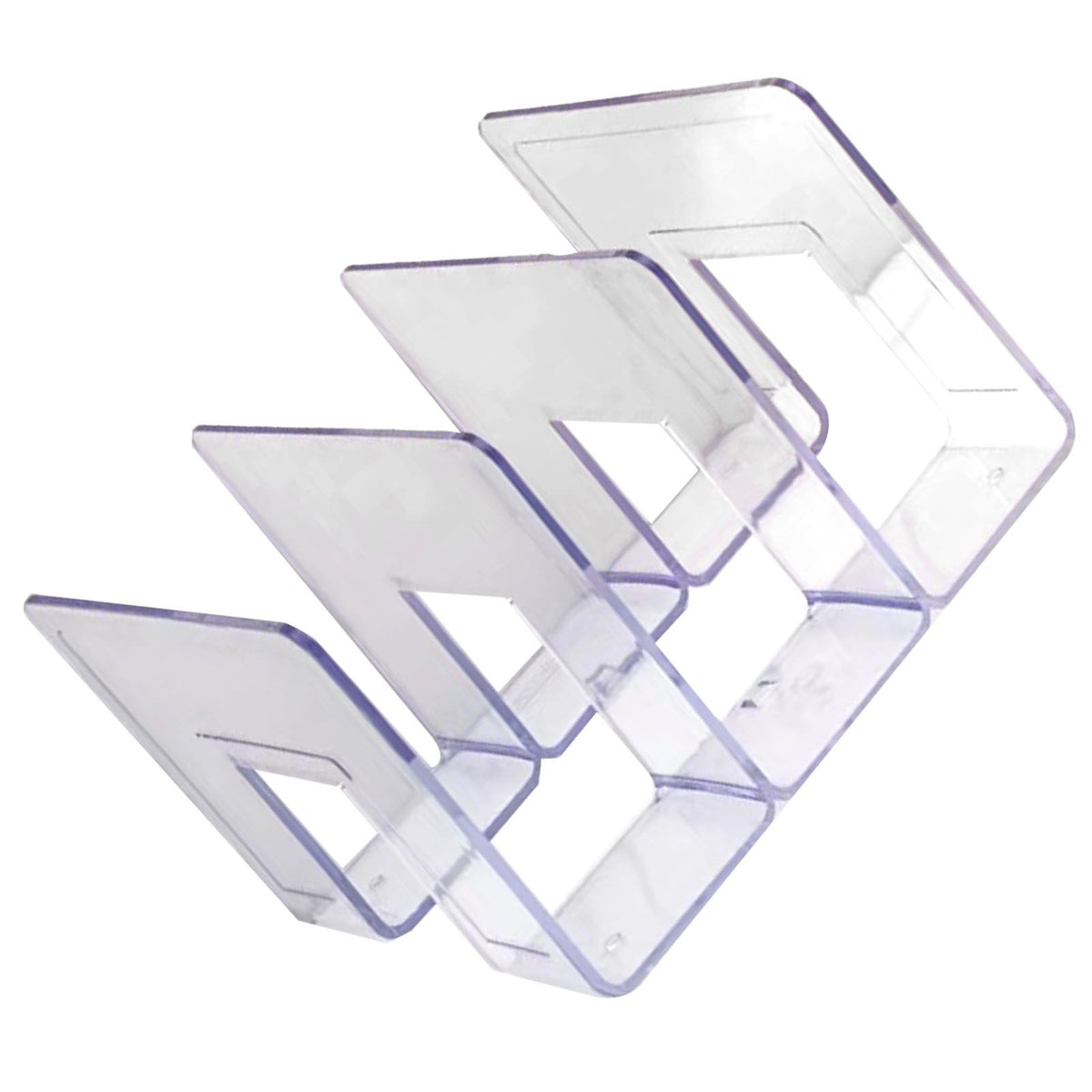 Handbag Organizer Household Transparent Bag Storage Rack Bed Room PC Mini Purse Shelf 3 Section