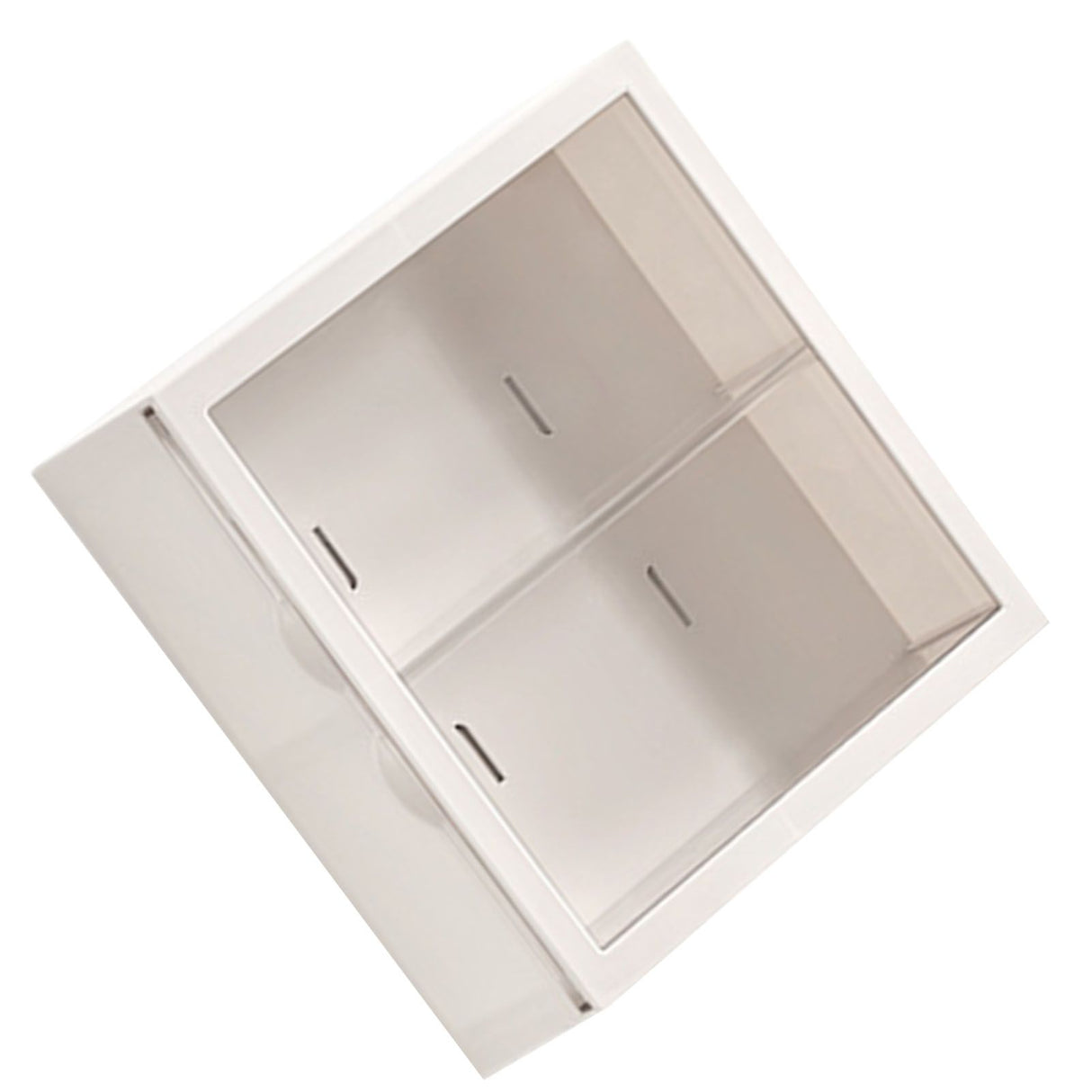 Wall Mounted Showcase Blind Box Figures Display Case Handicraft Storage Display Rack Dust Proof Doll Toy Storage Box White