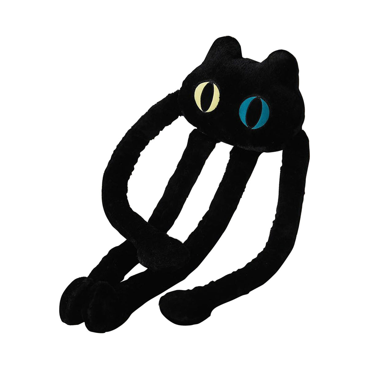 Long Legged Octopus Doll Long Legs and Feet Fine Stitching Plush Long Legs Toy for Men Women Black Cat