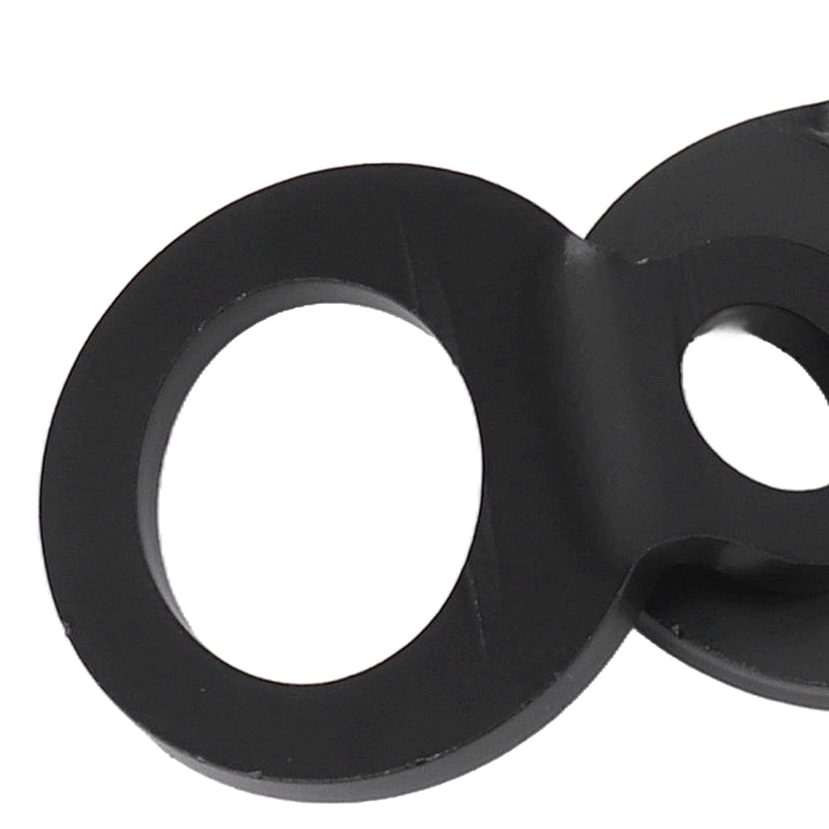 10PCS O Type Anchor Hooks Black Stainless Steel Tie Down Strapping Rings for Trailer Bike Truck