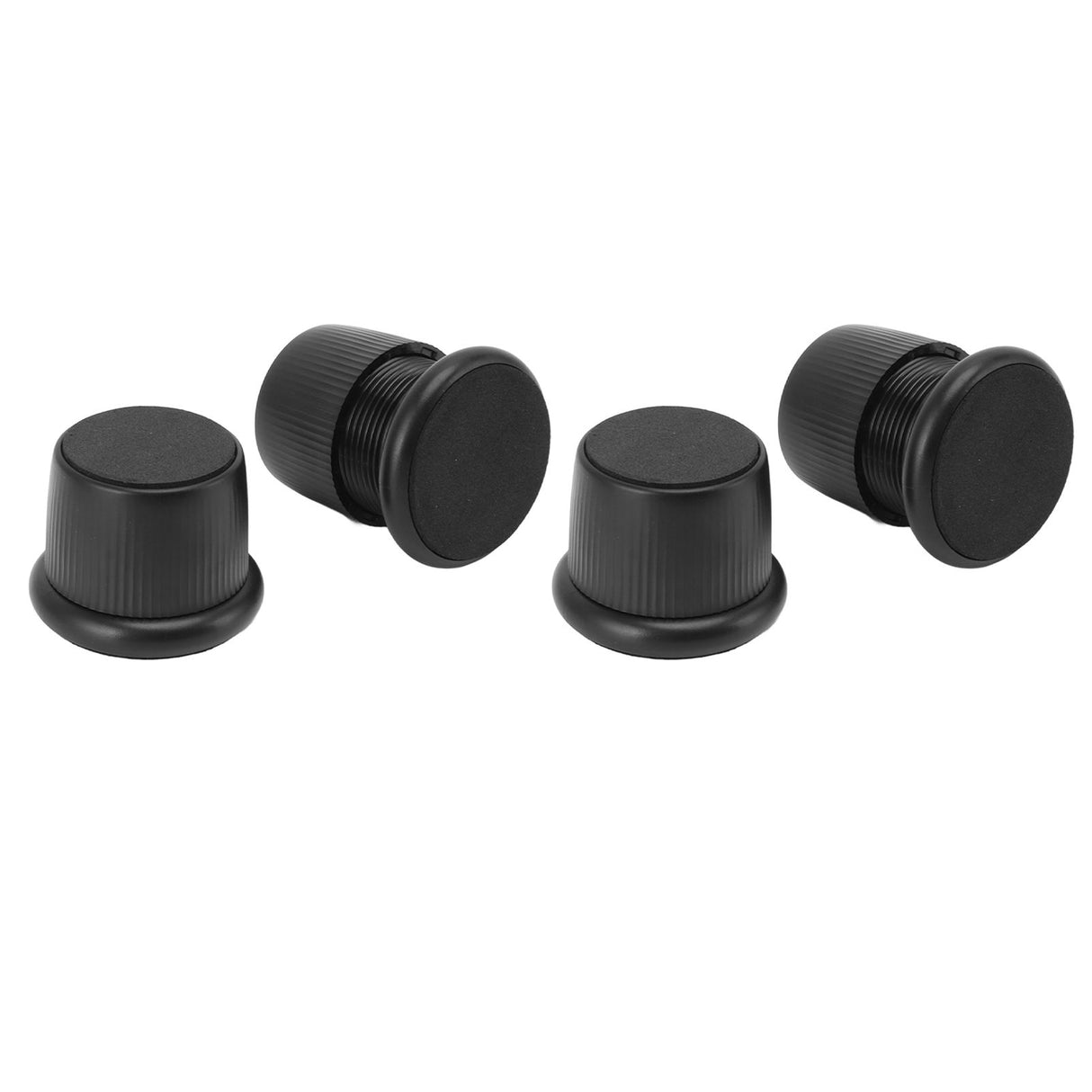 4Pcs Height Adjustable Furniture Riser Wear Resistant Non Slip Furniture Pads for Coffee Machine Sofa Black