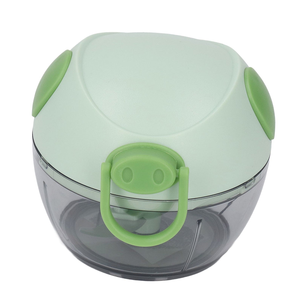 Manual Garlic Chopper Multifunctional Mini Hand Pull String Garlic Mincer Food Processor for Home Green
