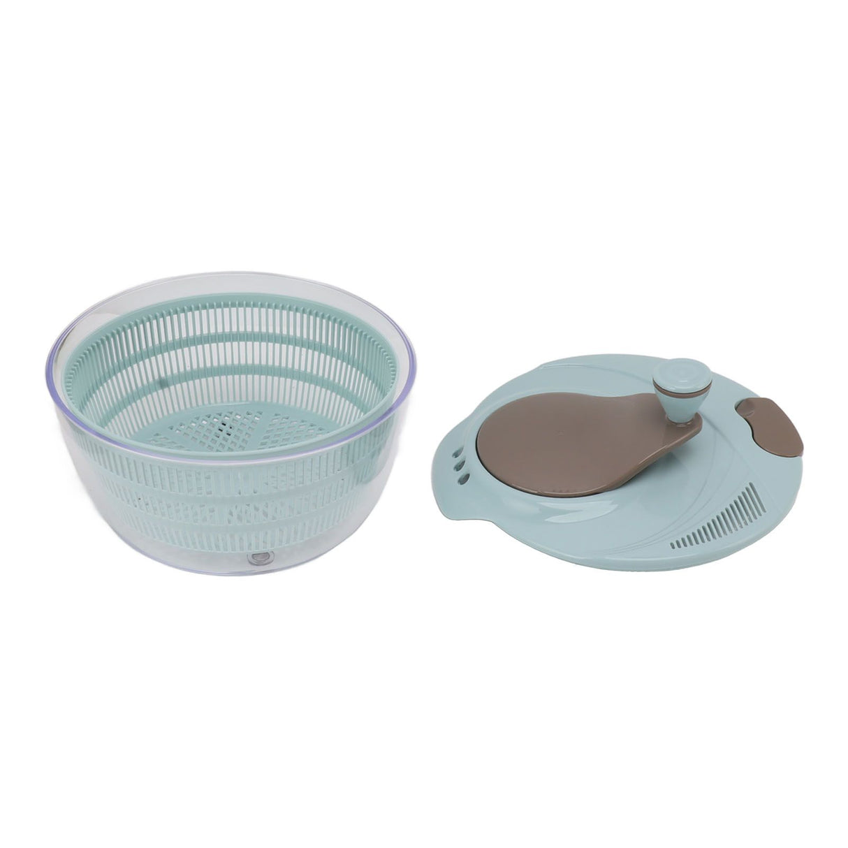 Salad Spinner Plastic Time Saving Fast Mixing Washable Rotatable Veggie Washer for Kitchen Blue