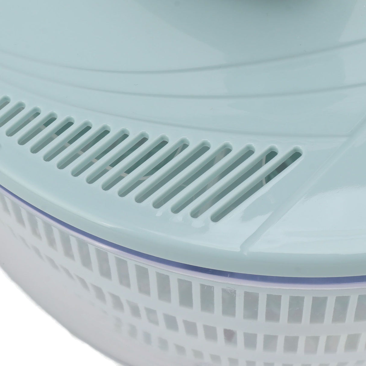 Salad Spinner Plastic Time Saving Fast Mixing Washable Rotatable Veggie Washer for Kitchen Blue