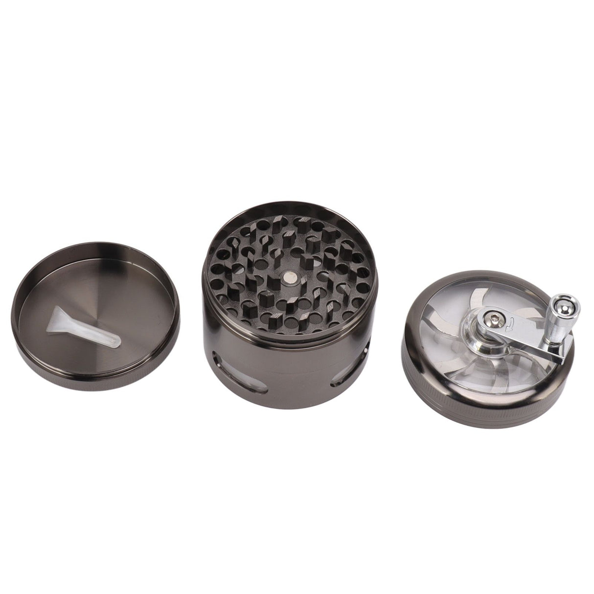 Manual Spice Grinder Zinc Alloy Portable Herb Mill Powder Grinding Machine for Household Use