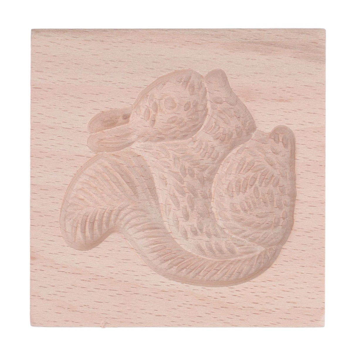 Wooden Cookie Mould Beechwood Reusable Washable Biscuit Press Stamp Mold for Kitchen Baking Squirrel
