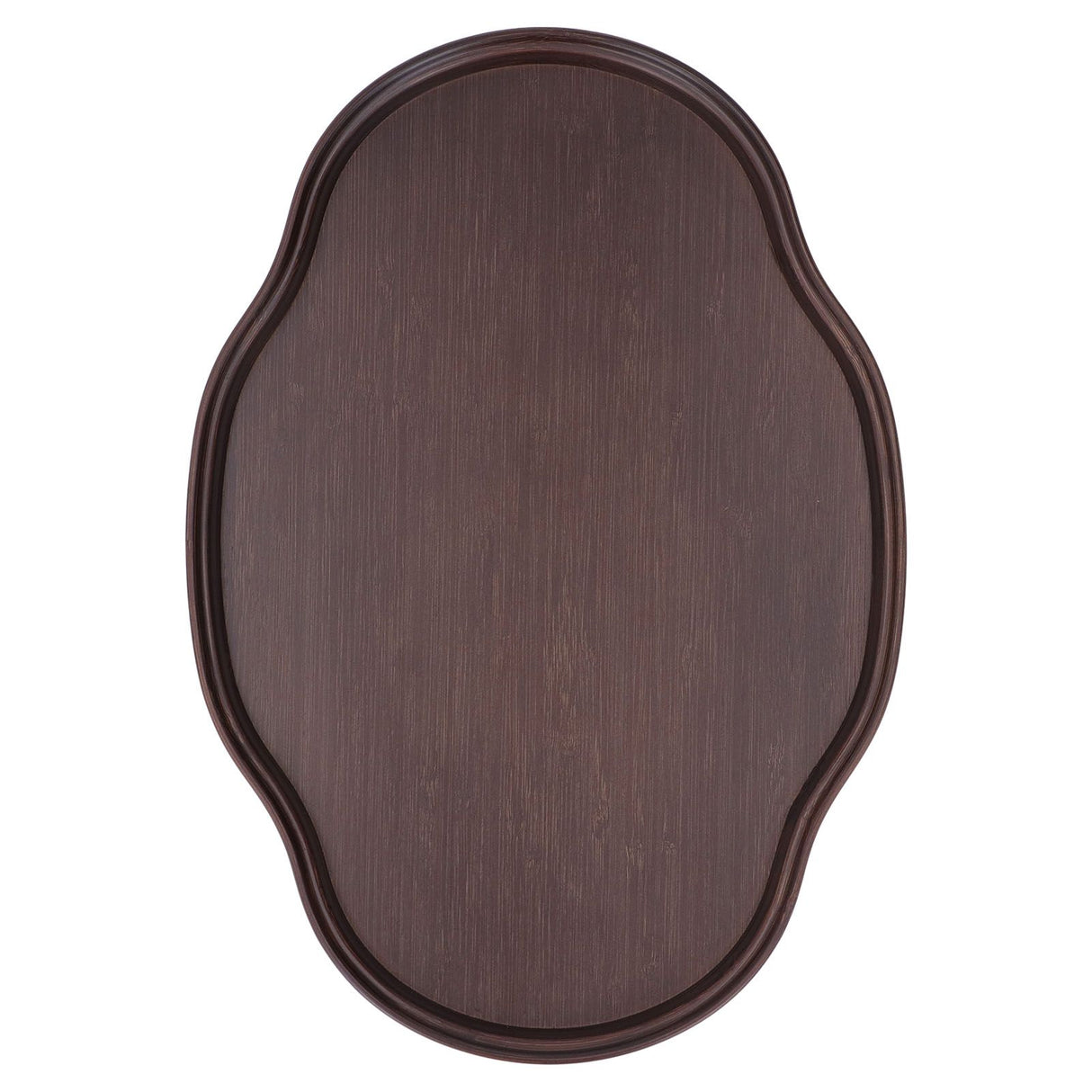 Tea Tray Walnut Color Multifunctional Textured Bamboo Coffee Table Tray for Guest Reception