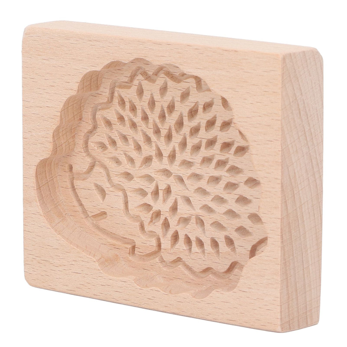 Animal Cookie Mold Lovely Vivid Wooden Biscuit Press Stamp Easy Demoulding Smoothly Cookie Mold Hedgehog