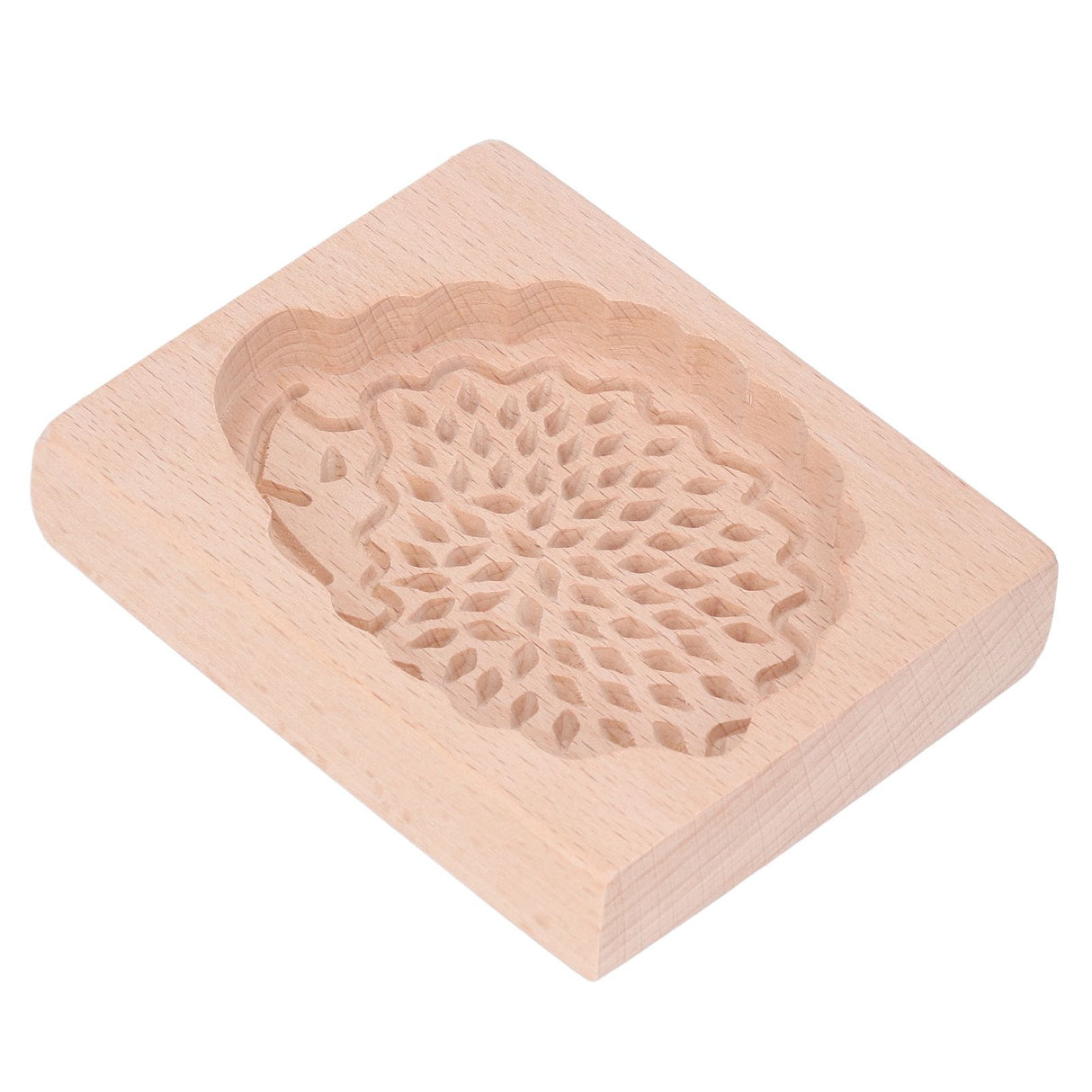 Animal Cookie Mold Lovely Vivid Wooden Biscuit Press Stamp Easy Demoulding Smoothly Cookie Mold Hedgehog