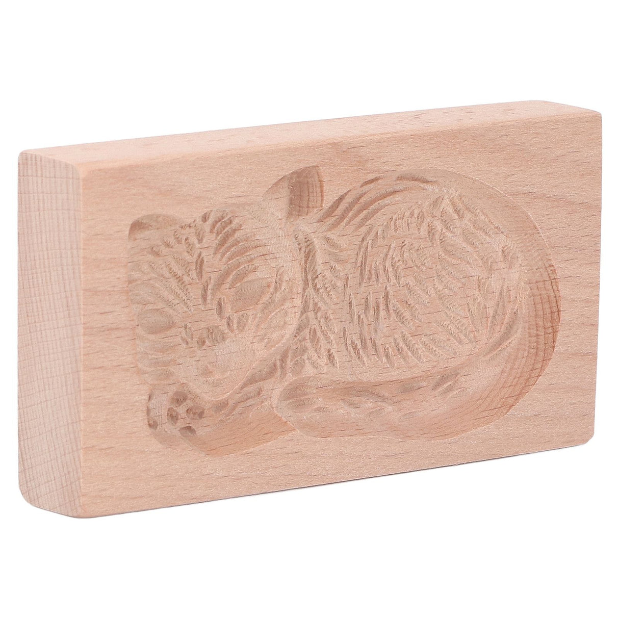 Animal Cookie Mold Lovely Vivid Wooden Biscuit Press Stamp Easy Demoulding Smoothly Cookie Mold Cat