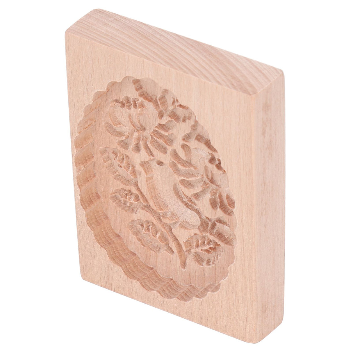 Animal Cookie Mold Lovely Vivid Wooden Biscuit Press Stamp Easy Demoulding Smoothly Cookie Mold Titmouse
