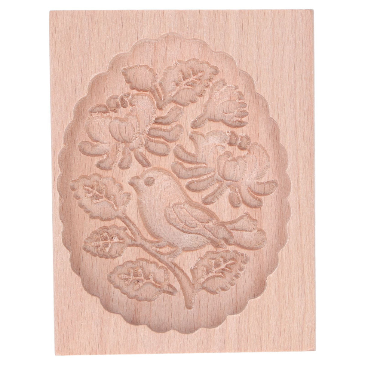 Animal Cookie Mold Lovely Vivid Wooden Biscuit Press Stamp Easy Demoulding Smoothly Cookie Mold Titmouse