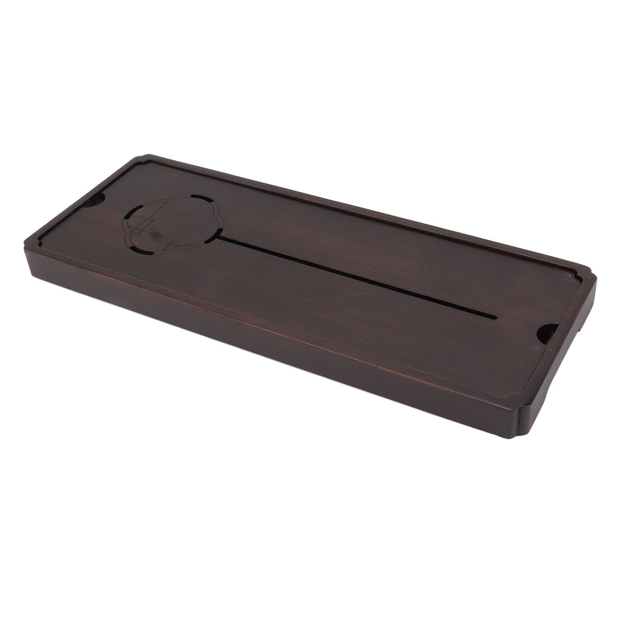 Chinese Water Storage Drainage Tea Tray Bamboo Simple Decorative Robust Household Tea Serving Tray Large Size