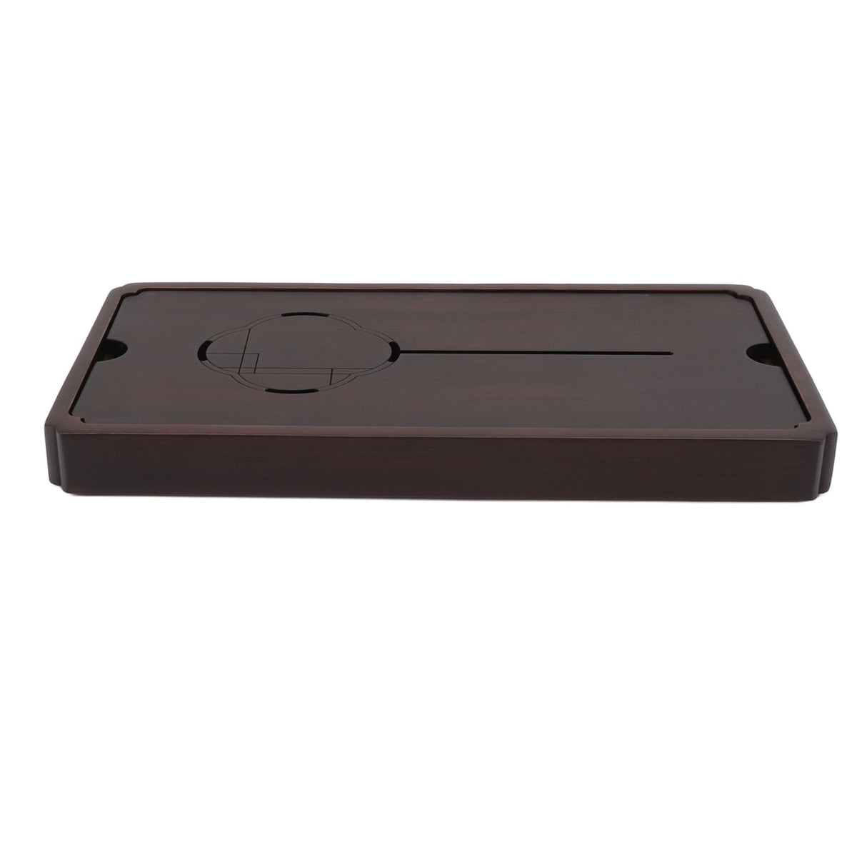 Chinese Water Storage Drainage Tea Tray Bamboo Simple Decorative Robust Household Tea Serving Tray Small Size