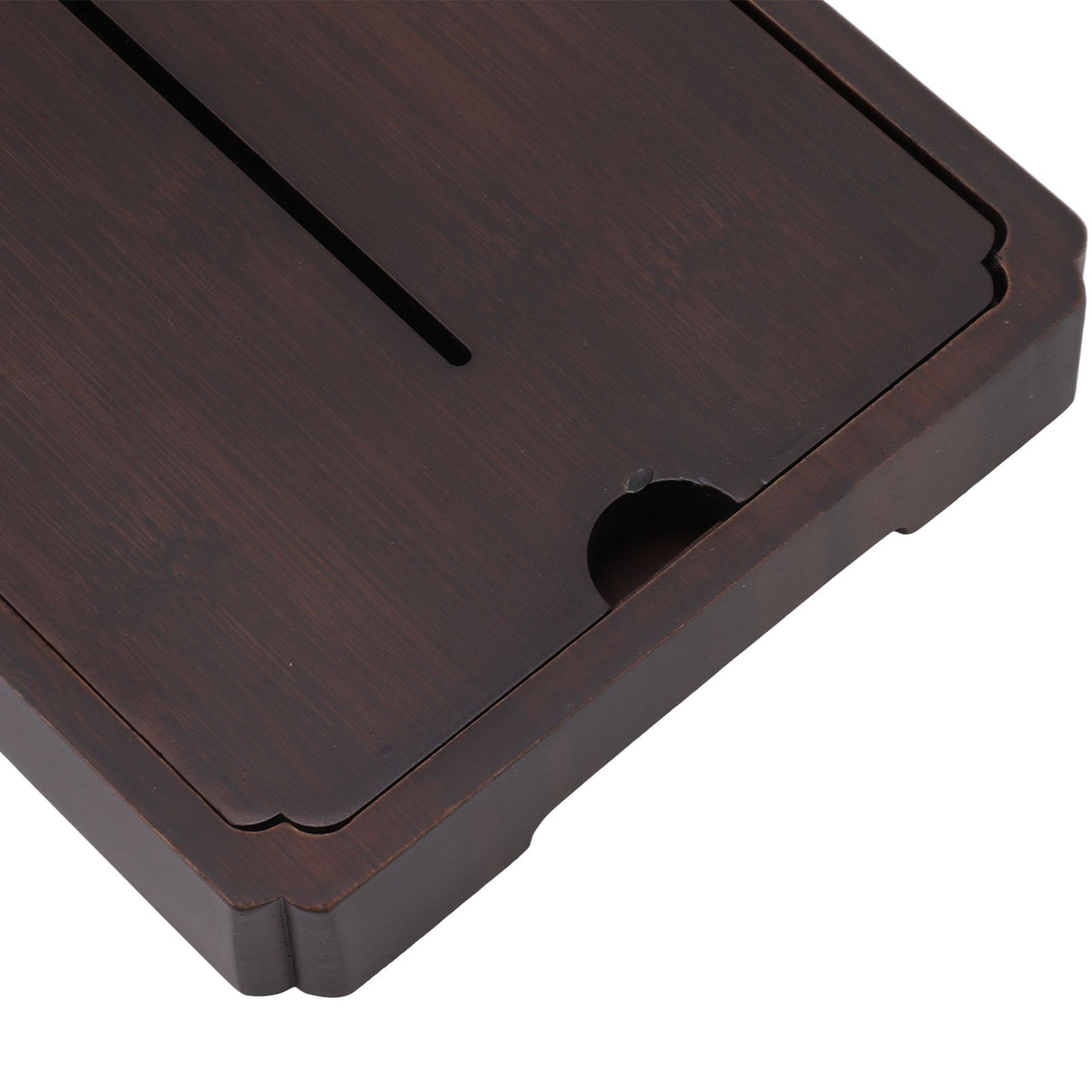 Chinese Water Storage Drainage Tea Tray Bamboo Simple Decorative Robust Household Tea Serving Tray Small Size