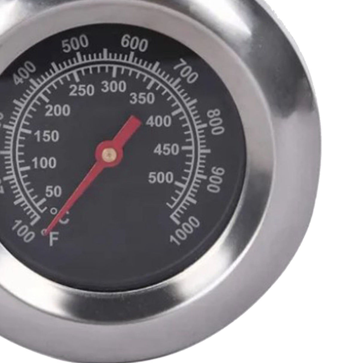 Grill Thermometer Alloy Steel High Accuracy M10 Thread Clear Scale Easy Assembly BBQ Thermometer for Kitchen Camping