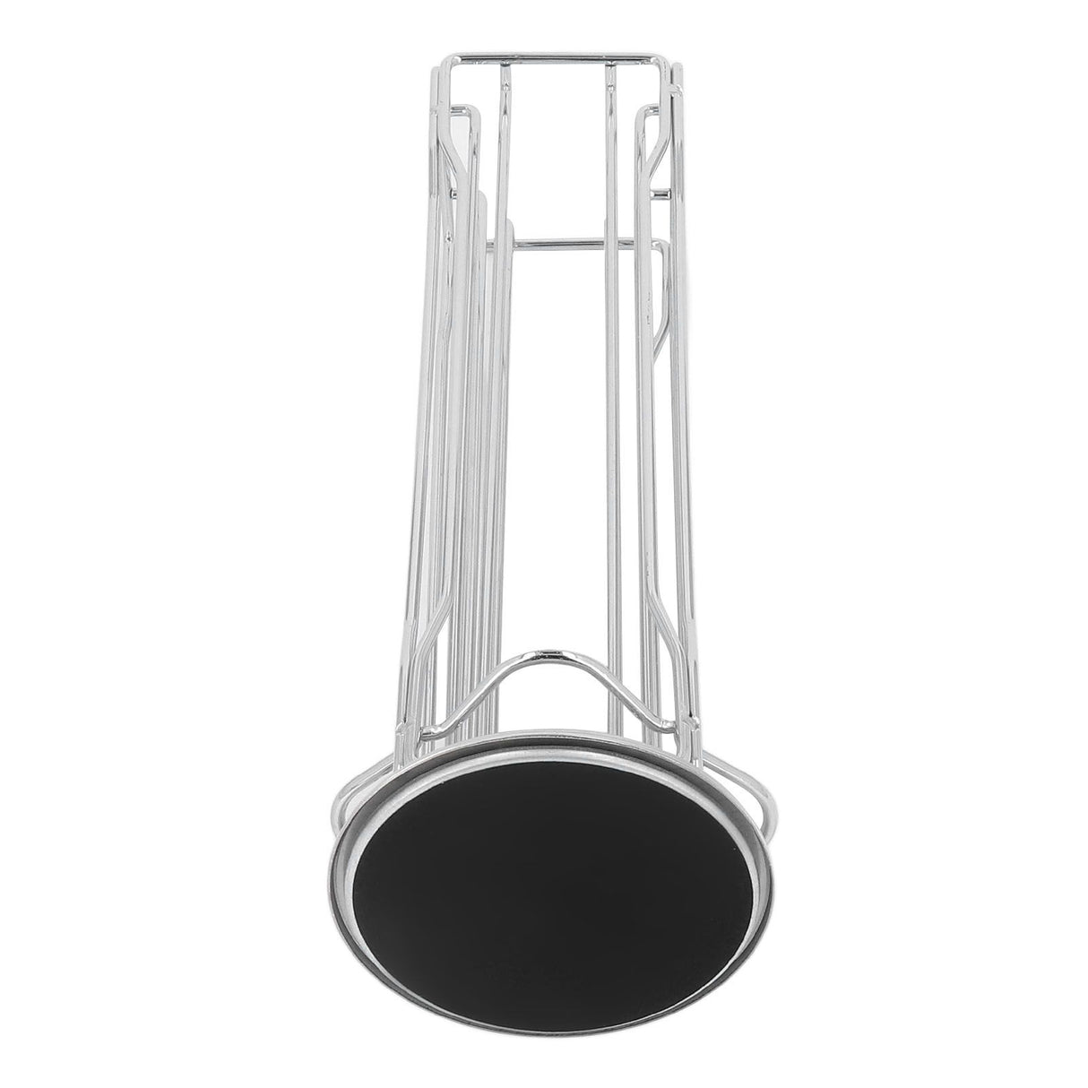 Coffee Capsule Stand 360° Rotation Anti Slip Thick Base Wrought Iron Capsule Pod Holder for Vertuoline 20pods Silver