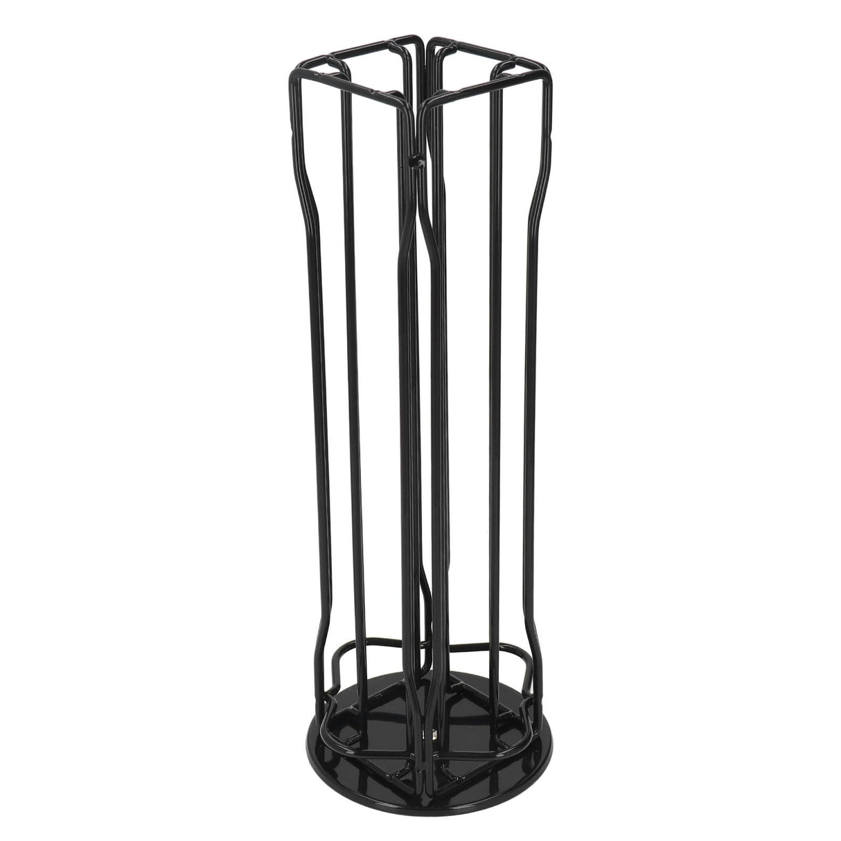 Coffee Capsule Stand 360° Rotation Anti Slip Thick Base Wrought Iron Capsule Pod Holder for Vertuoline 20pods Black