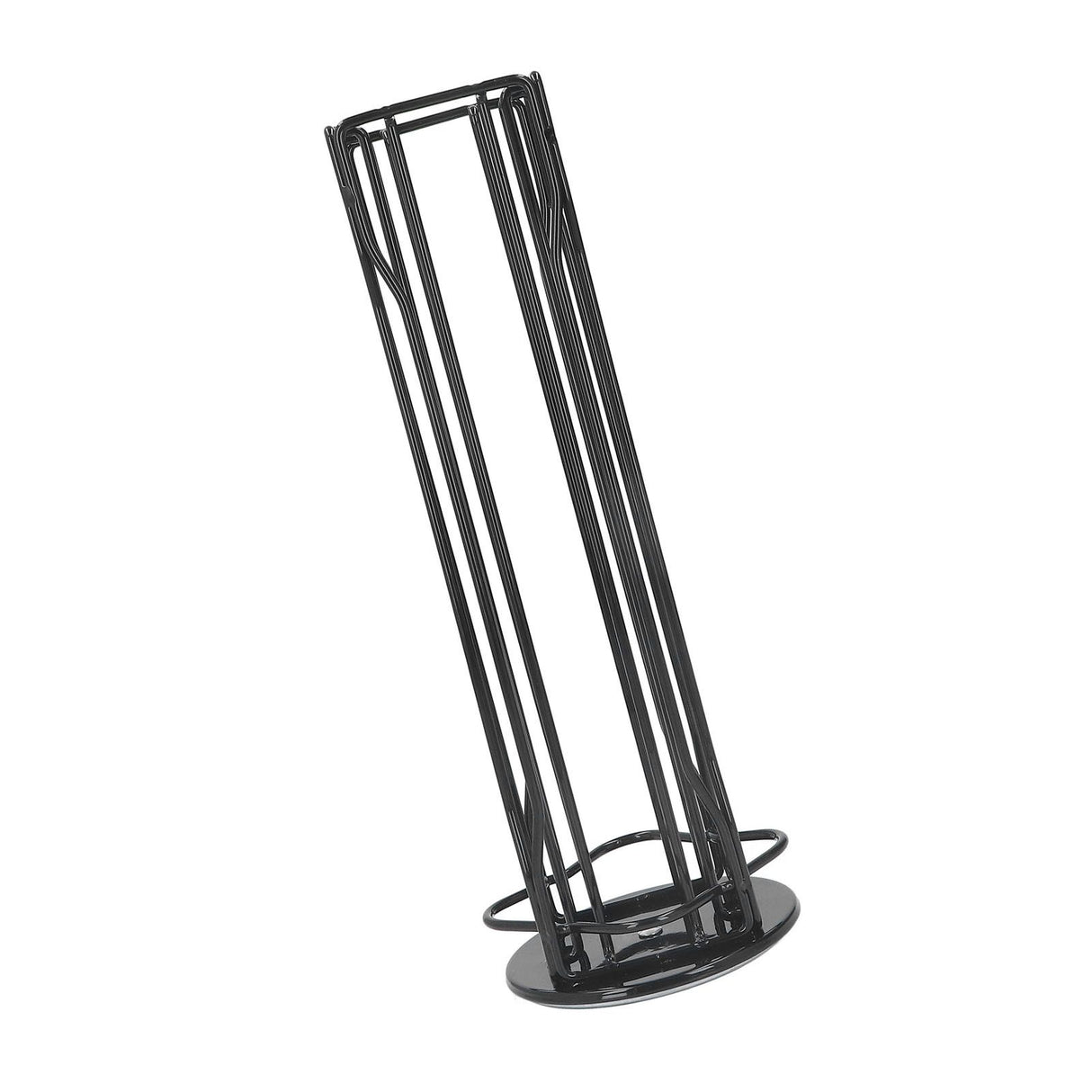 Coffee Capsule Stand 360° Rotation Anti Slip Thick Base Wrought Iron Capsule Pod Holder for Vertuoline 20pods Black