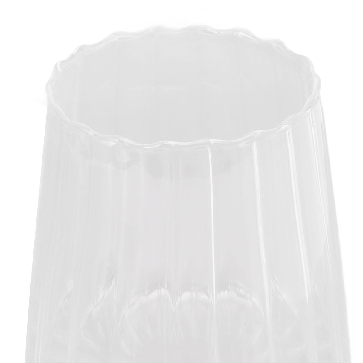580ml Glass Tea Canister Transparent Food Storage Containers Jars with Airtight Bamboo Lid for Kitchen Counter