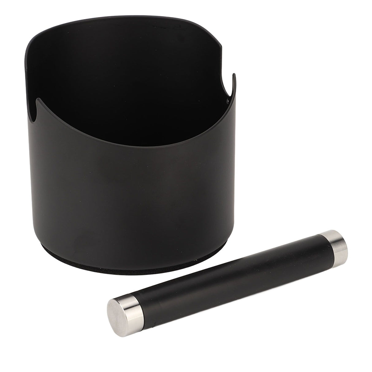 Coffee Knock Box Stainless Steel Coffee Grounds Knock Box with Knock Bar for Cafes Western Restaurants Bars Home Kitchen