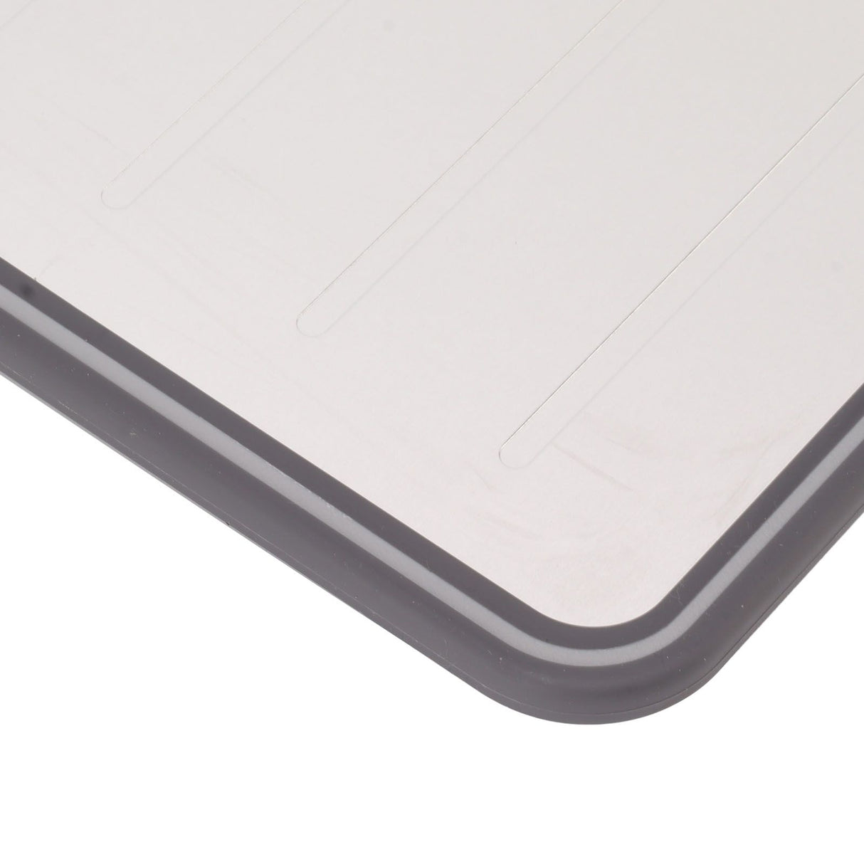 Defrosting Tray Double Sided Grinding Thawing Cutting Board with Sharpener for Frozen Meat Grey