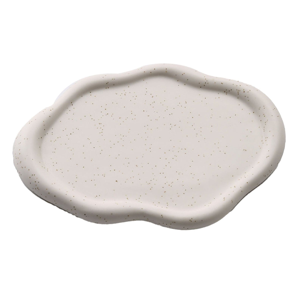 Jewelry Plate Ceramic Glossy Appearance Simple Modern Stylish Storage Tray for Home Gift White Oval