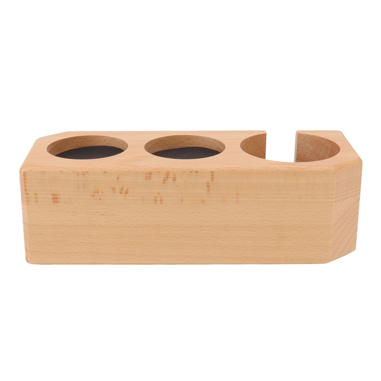 Tamping Station Beech Wood Tamper Mat Stand with Anti Slip Pad for Coffee Bar Accessories L